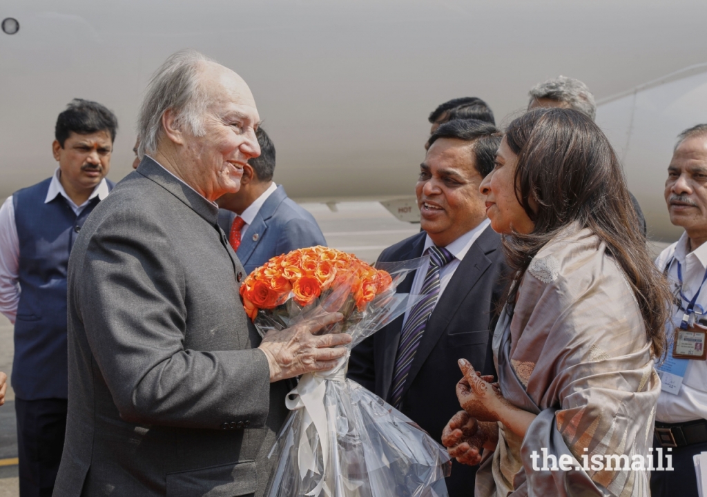 Aga Khan Diamond Jubilee Visit India Flowers 017