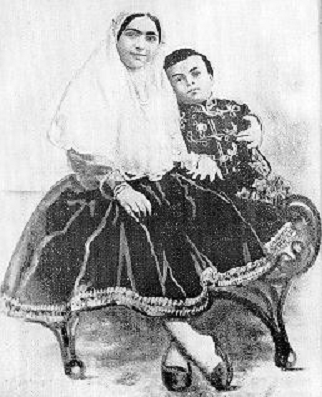 Lady Aly Shah and Aga Khan III