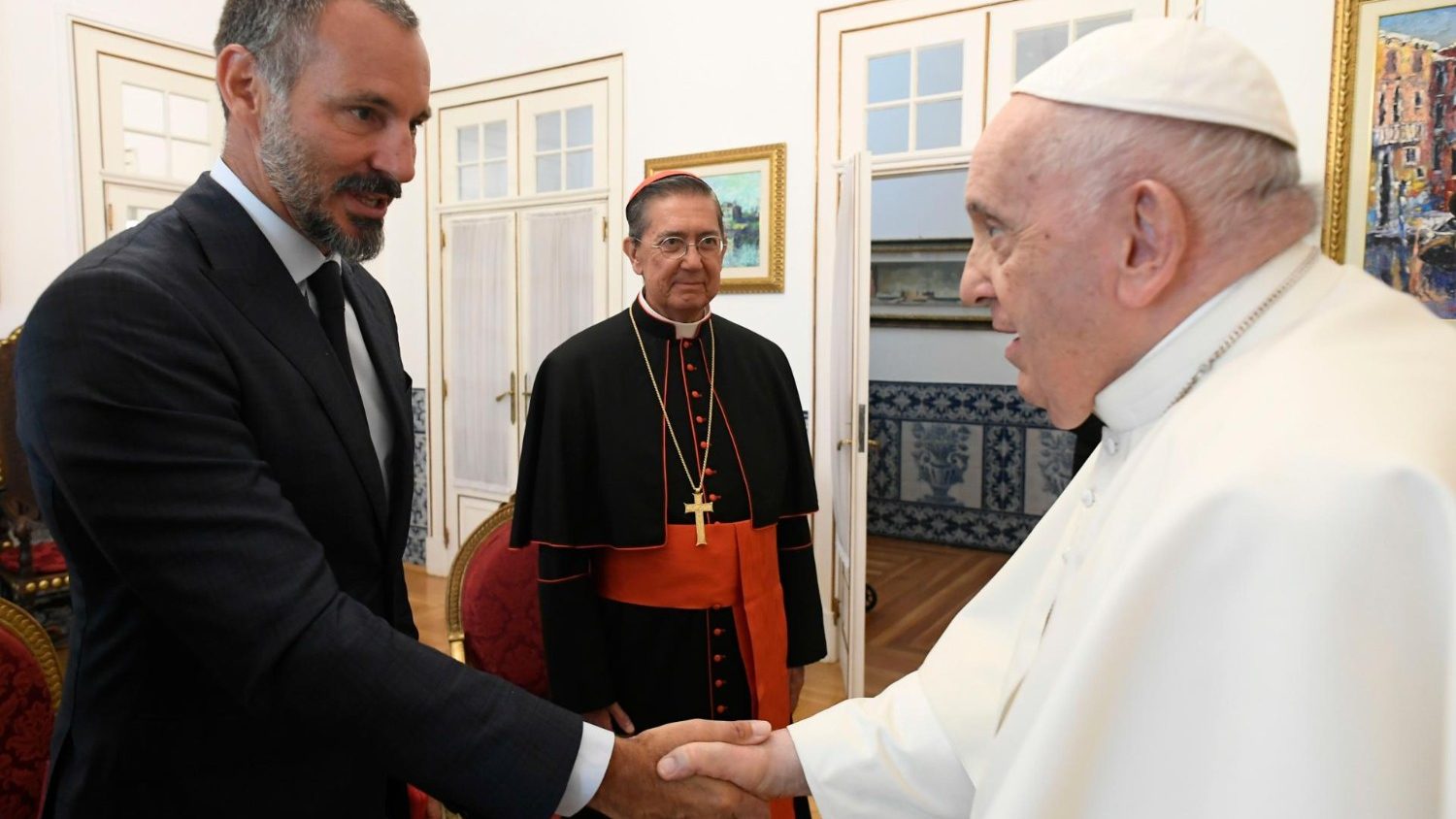 Pope Francis meet Prince Rahim Aga Khan