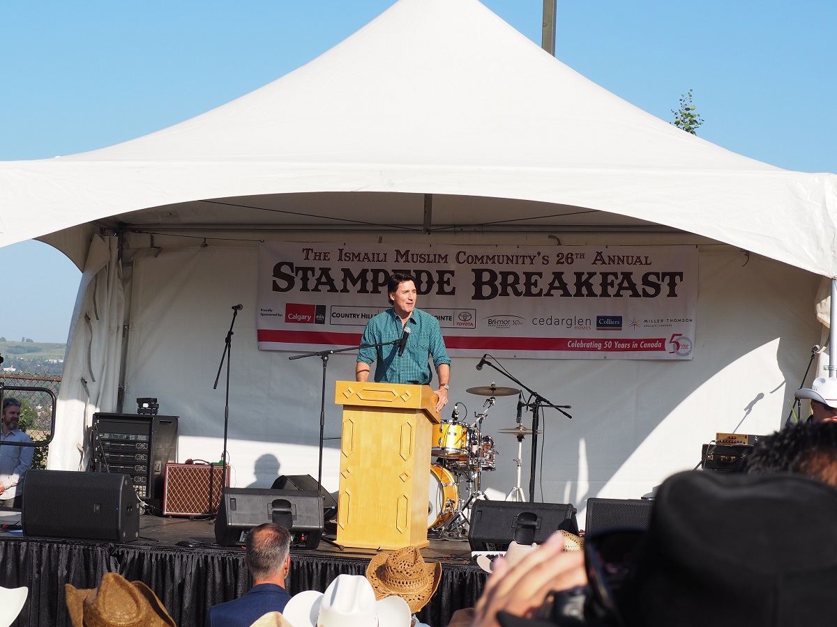 Trudeau Ismaili Muslim Stampede Breakfast Calgary
