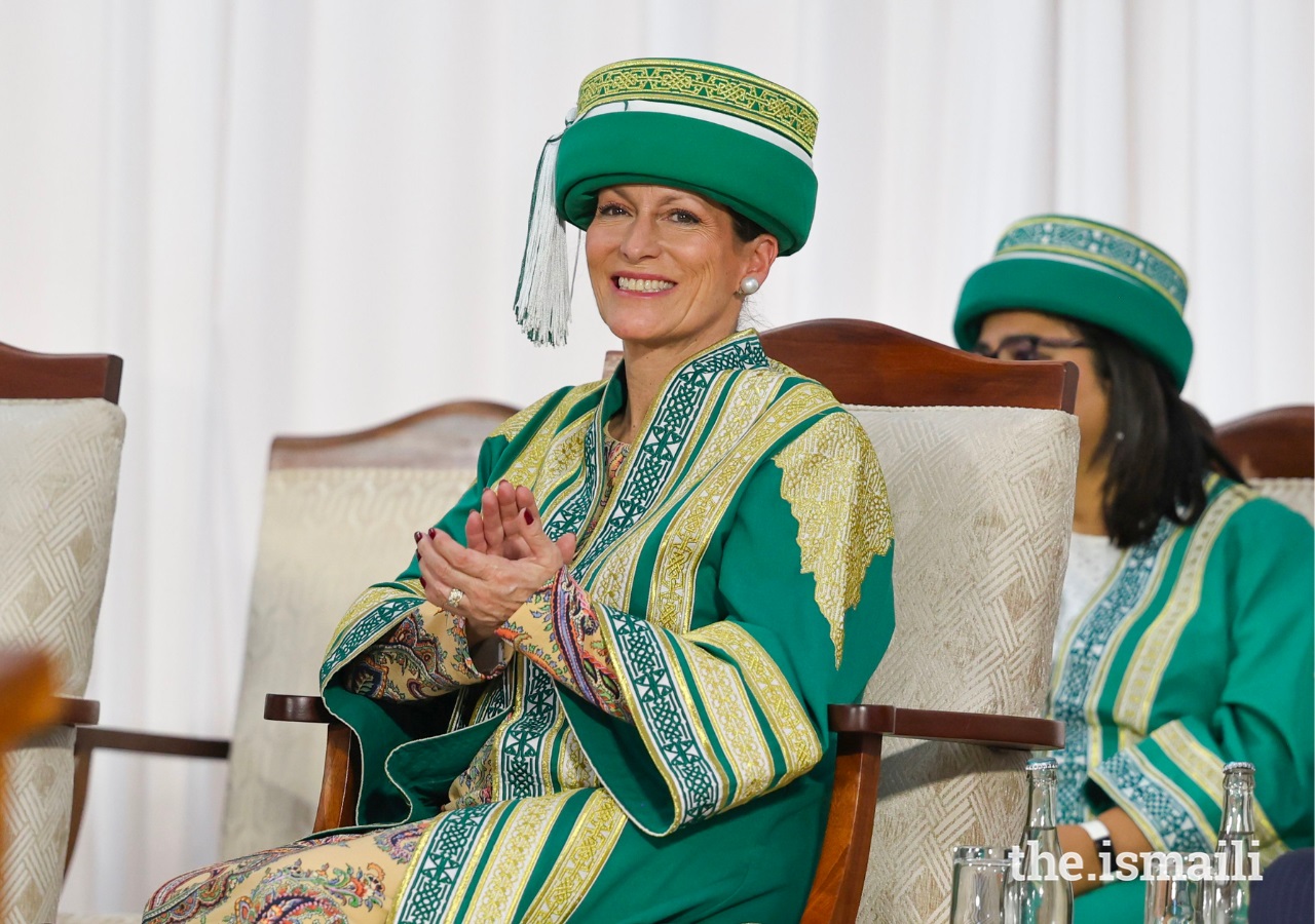 Princess Zahra Aga Khan applauds graduands at the AKU convocation
