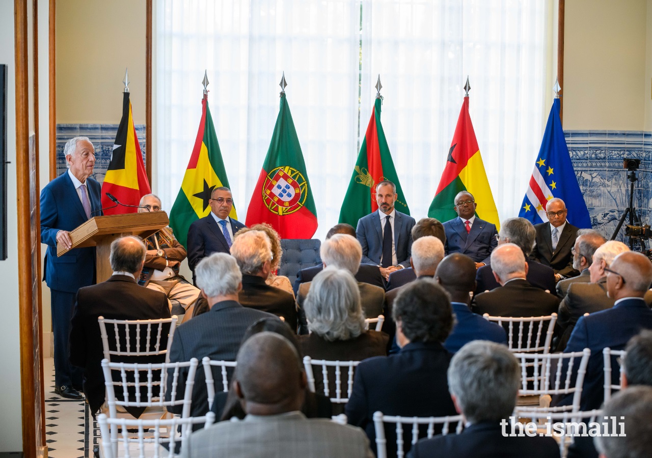 Prince Rahim Aga Khan and Prince Aly Muhammad host President Marcelo Rebelo de Sousa and Heads of State from the Community of Portuguese Language Countries (CPLP)